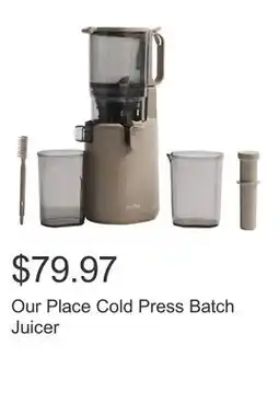 Costco Our Place Cold Press Batch Juicer offer