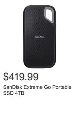 Costco SanDisk Extreme Go Portable SSD offer