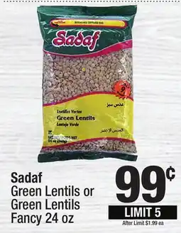 Super King Markets Sadaf Green Lentils or Green Lentils Fancy offer
