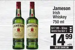 Super King Markets Jameson Irish Whiskey offer