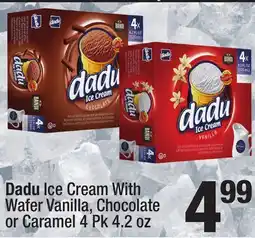 Super King Markets Dadu Ice Cream With Wafer Vanilla, Chocolate or Caramel offer