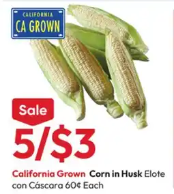 Stater Bros Corn in Husk offer