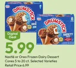 Stater Bros Nestlé or Oreo Frozen Dairy Dessert Cones offer