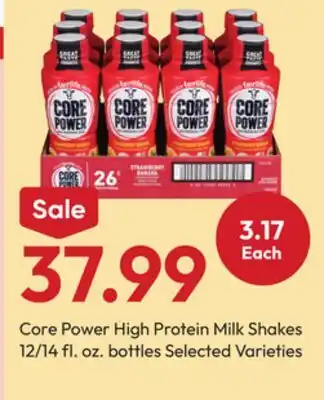 Stater Bros Core Power High Protein Milk Shakes offer