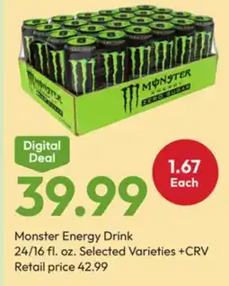 Stater Bros Monster Energy Drink offer