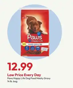 Stater Bros Paws Happy Life Dog Food Meaty Gravy offer