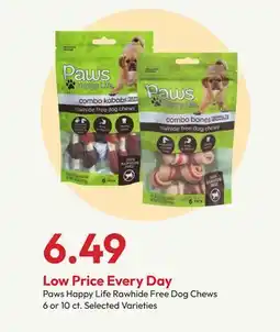 Stater Bros Paws Happy Life Rawhide Free Dog Chews offer