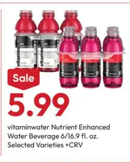 Stater Bros vitaminwater Nutrient Enhanced Water Beverage offer