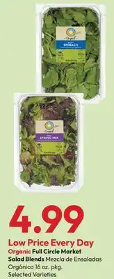 Stater Bros Organic Full Circle Market Salad Blends offer