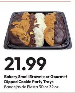 Stater Bros Bakery Small Brownie or Gourmet Dipped Cookie Party Trays offer
