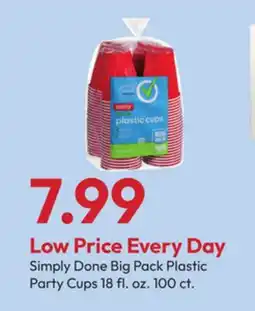 Stater Bros Simply Done Big Pack Plastic Party Cups offer