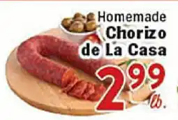 Rio Valley Market Homemade Chorizo de La Casa offer