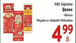 Rio Valley Market V&V Supremo Queso offer