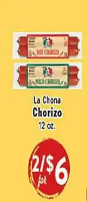 Rio Valley Market La Chona Chorizo offer