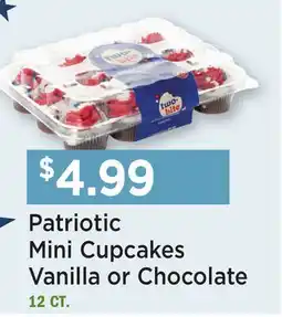 Heinen's Patriotic Mini Cupcakes Vanilla or Chocolate offer