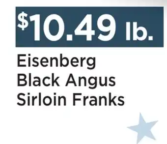 Heinen's Eisenberg Black Angus Sirloin Franks offer