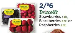 Heinen's Driscoll's Strawberries 1 LB., Blackberries 6 OZ. or Raspberries 6 OZ offer