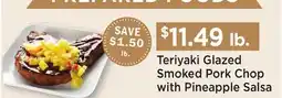 Heinen's Teriyaki Glazed Smoked Pork Chop with Pineapple Salsa offer
