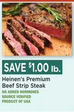 Heinen's Heinen's Premium Beef Strip Steak offer