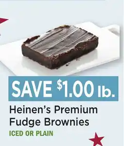 Heinen's Heinen's Premium Fudge Brownies offer