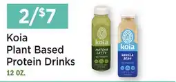 Heinen's Koia Plant Based Protein Drinks offer