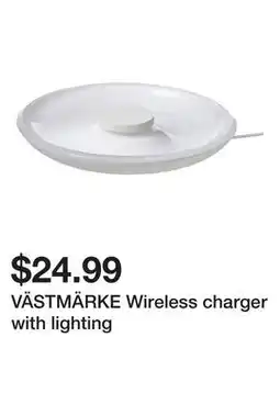 Ikea VÄSTMÄRKE Wireless charger with lighting offer
