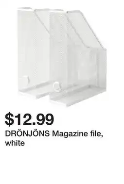 Ikea DRÖNJÖNS Magazine file, white offer
