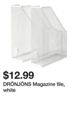 Ikea DRÖNJÖNS Magazine file, white offer