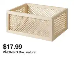 Ikea VÄLTNING Box, natural offer