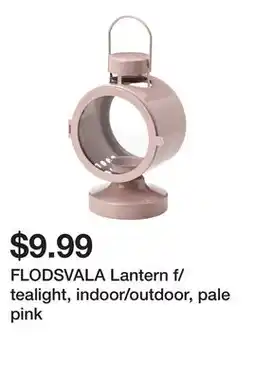 Ikea FLODSVALA Lantern f/tealight, indoor/outdoor, pale pink offer