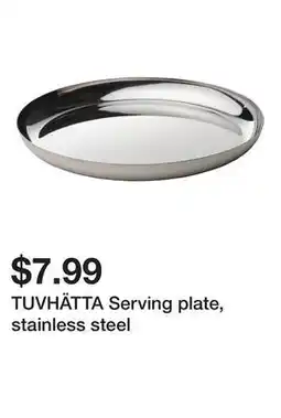 Ikea TUVHÄTTA Serving plate, stainless steel offer