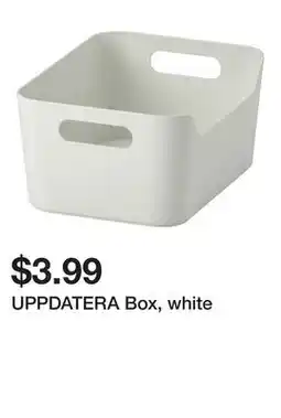 Ikea UPPDATERA Box, white offer