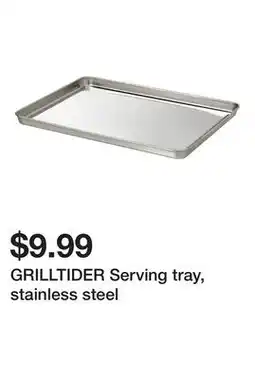 Ikea GRILLTIDER Serving tray, stainless steel offer