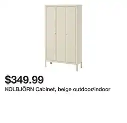 Ikea KOLBJÖRN Cabinet, beige outdoor/indoor offer