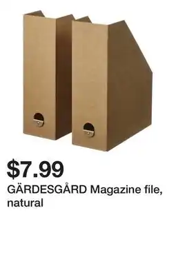 Ikea GÄRDESGÅRD Magazine file, natural offer