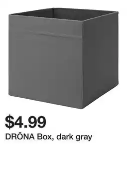 Ikea DRÖNA Box, dark gray offer