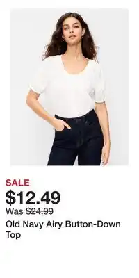 Old Navy Old Navy Airy Button-Down Top offer