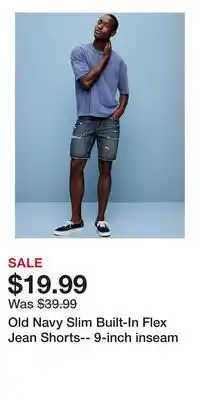 Old Navy Old Navy Slim Built-In Flex Jean Shorts-- 9-inch inseam offer