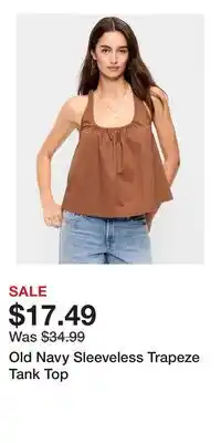 Old Navy Old Navy Sleeveless Trapeze Tank Top offer