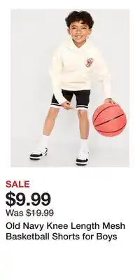 Old Navy Old Navy Knee Length Mesh Basketball Shorts for Boys offer