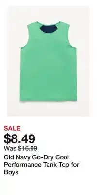 Old Navy Old Navy Go-Dry Cool Performance Tank Top for Boys offer