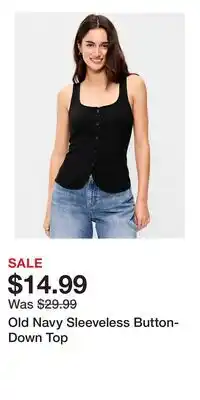 Old Navy Old Navy Sleeveless Button-Down Top offer