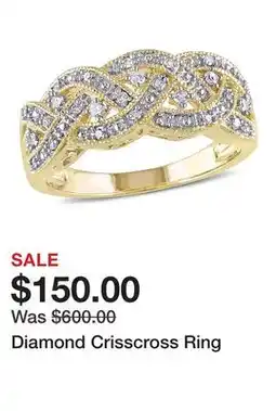 Belk Diamond Crisscross Ring offer
