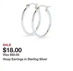 Belk Hoop Earrings in Sterling Silver offer
