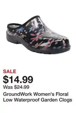 Tractor Supply Company GroundWork Women's Floral Low Waterproof Garden Clogs offer