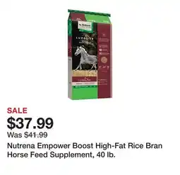 Tractor Supply Company Nutrena Empower Boost High-Fat Rice Bran Horse Feed Supplement, 40 lb offer