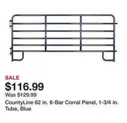 Tractor Supply Company CountyLine 62 in. 6-Bar Corral Panel, 1-3/4 in. Tube, Blue offer