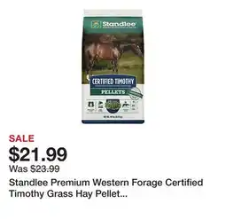 Tractor Supply Company Standlee Premium Western Forage Certified Timothy Grass Hay Pellet Horse Feed, 40 lb offer