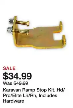 Tractor Supply Company Karavan Ramp Stop Kit, Hd/Pro/Elite Lh/Rh, Includes Hardware offer