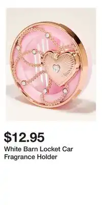 Bath & Body Works White Barn Locket Car Fragrance Holder offer